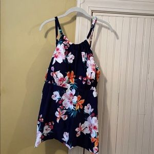 Target Kona Soul Plus Swim Top 22W Navy Floral